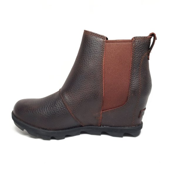 Sorel Joan Of Arctic Wedge Chelsea Boots in Burro - Picture 3 of 7